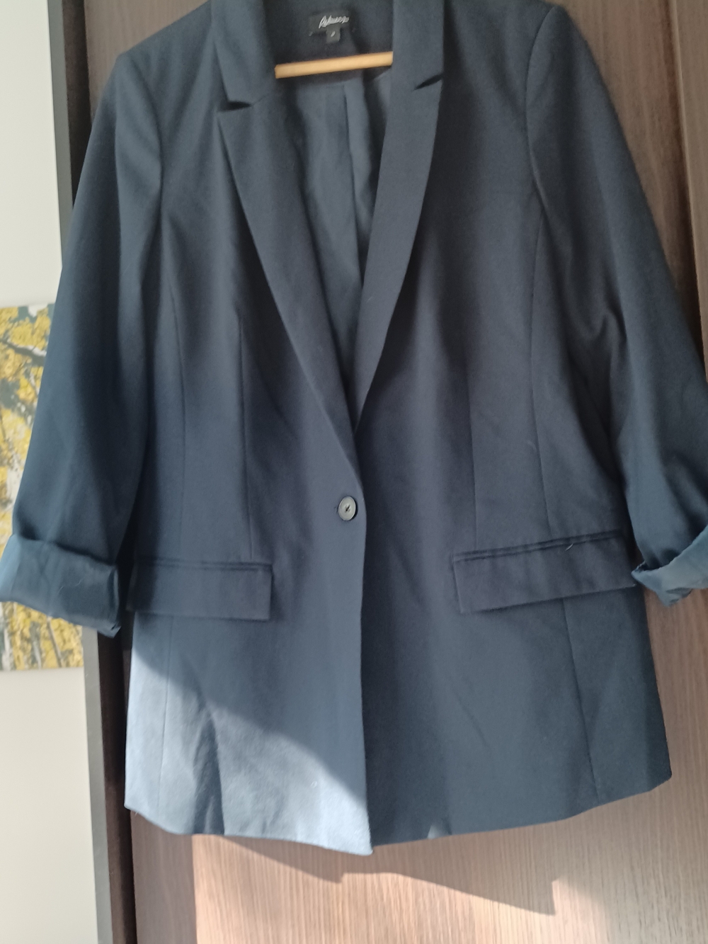 Reitmans Dark Navy Single-Button Relaxed Fit Blazer